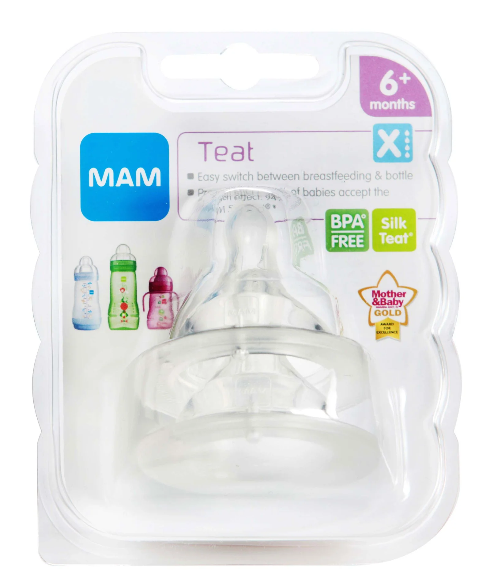 MAM Bottle Teats - Cross Cut (Pack of 2)