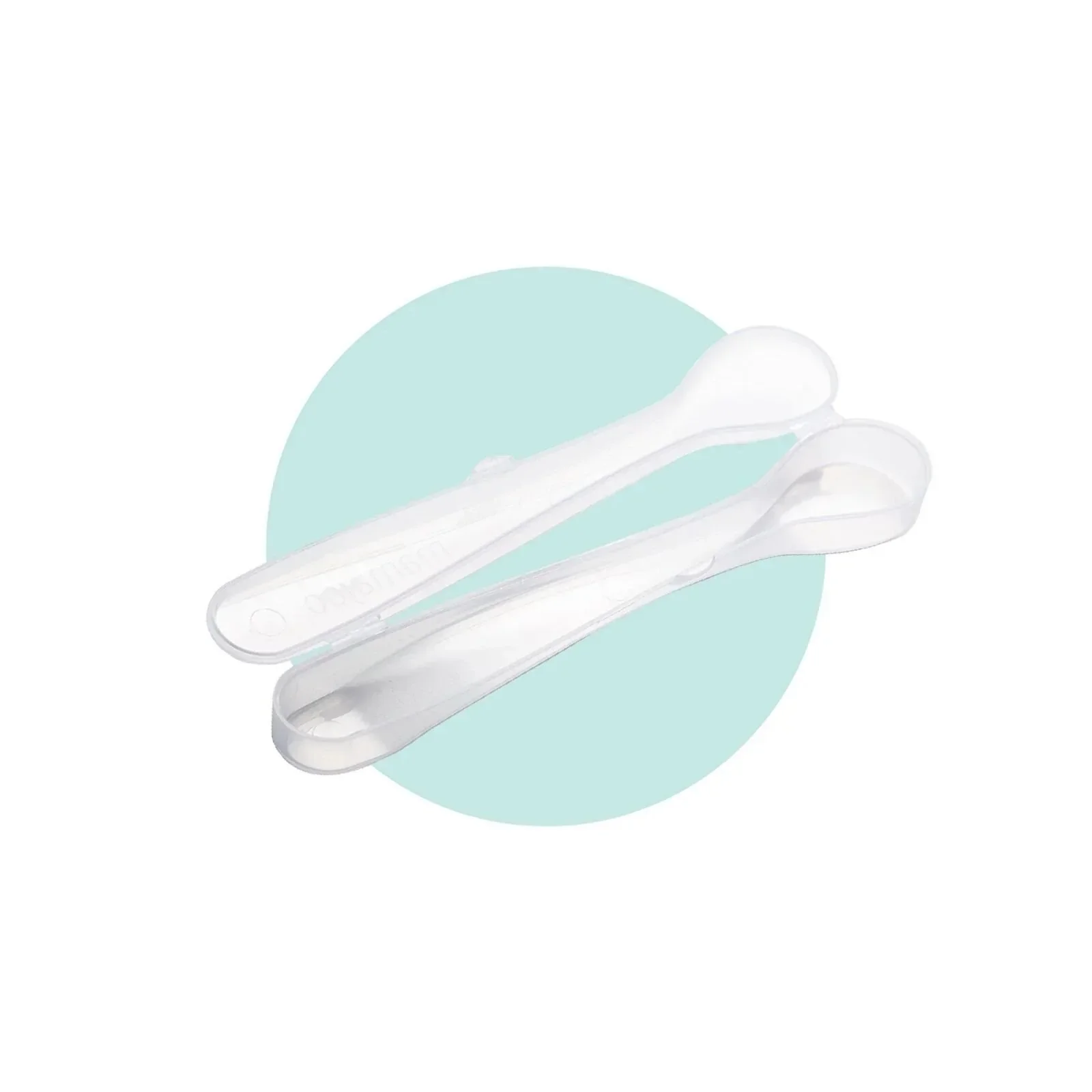 Mamajoo Silicone Spoons with Case Pack of 2 - Green & Blue - Image 4