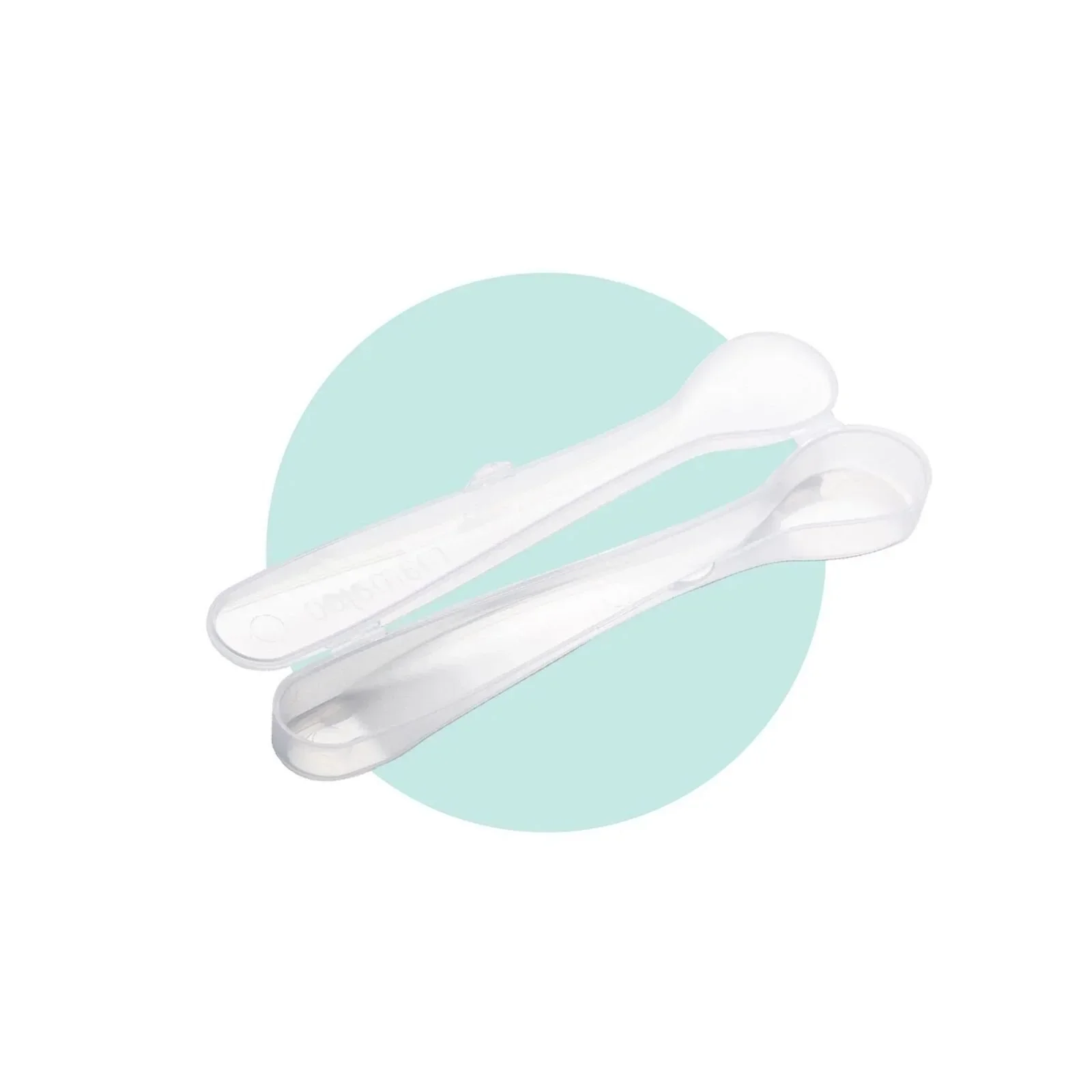 Mamajoo Silicone Spoons with Case Pack of 2 - Powder Pink & Blush - Image 4