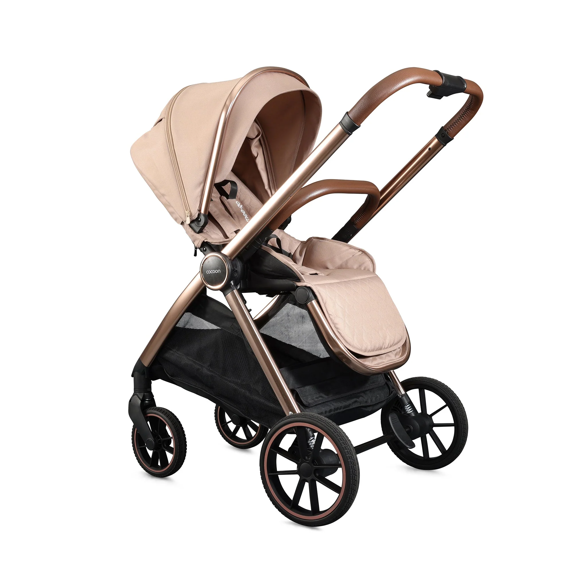 Mee-Go Cocoon Pushchair Bundle with Accessories - Toffee - Image 2