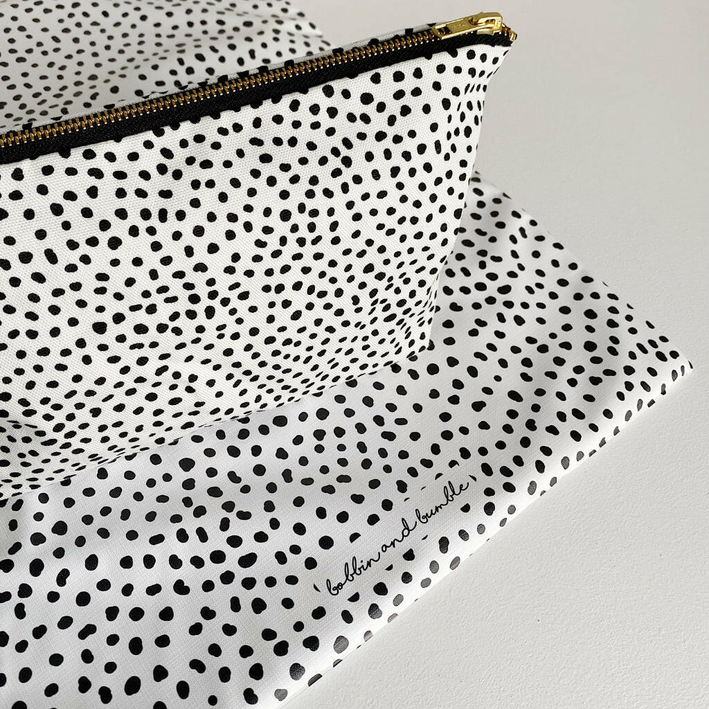 Nappy organiser bag - Dalmatian Print - Image 9