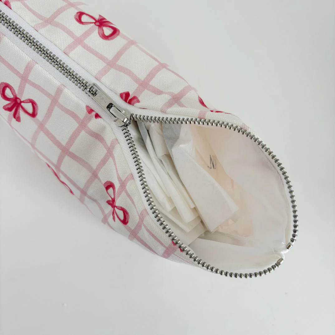 Nappy Wallet - Pink Bows - Image 4