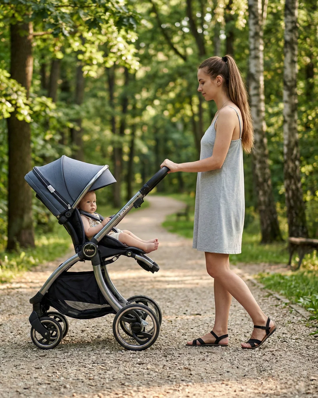 Nebula Pushchair Bundle - 5 Piece Set - Metro Grey - Image 2