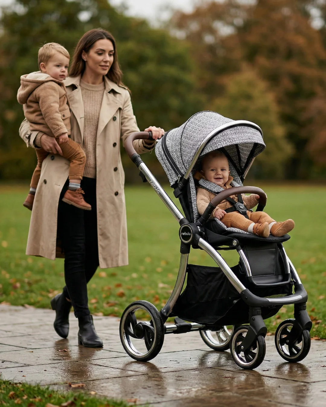Nebula Pushchair Bundle - 5 Piece Set - Paris Signature - Image 3