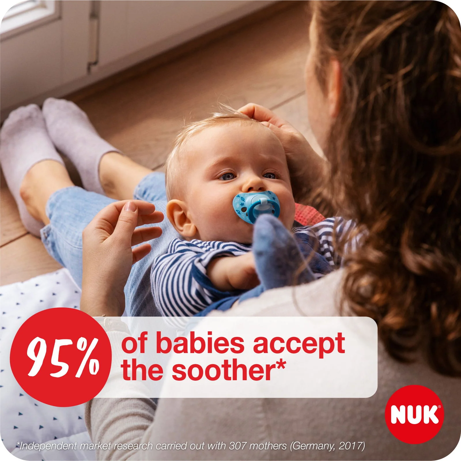 NUK Signature Silicone Soother Size 1 - Boy (Pack of 2) - Image 4