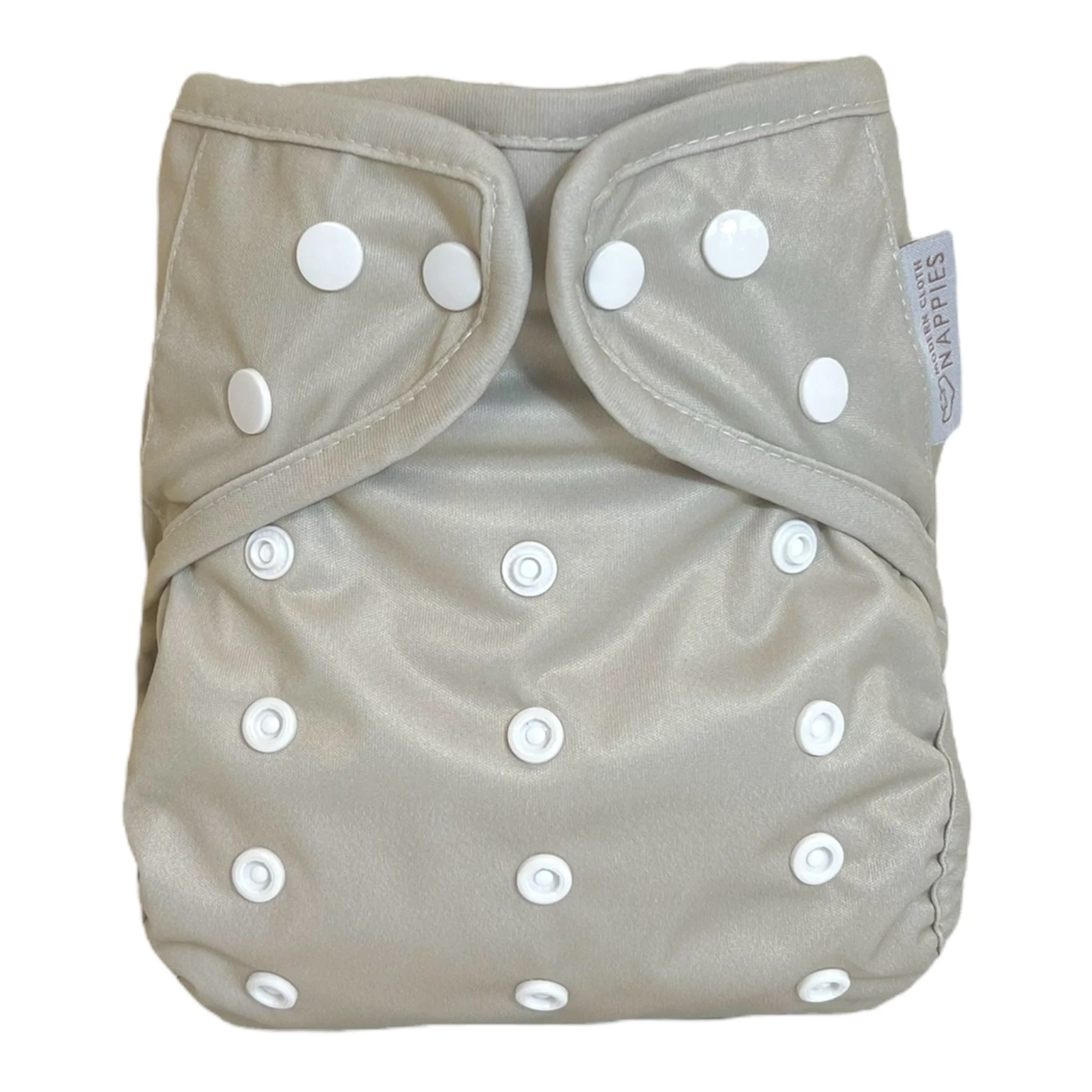 One Size Reusable Cloth Nappy Wrap - Grey Mist