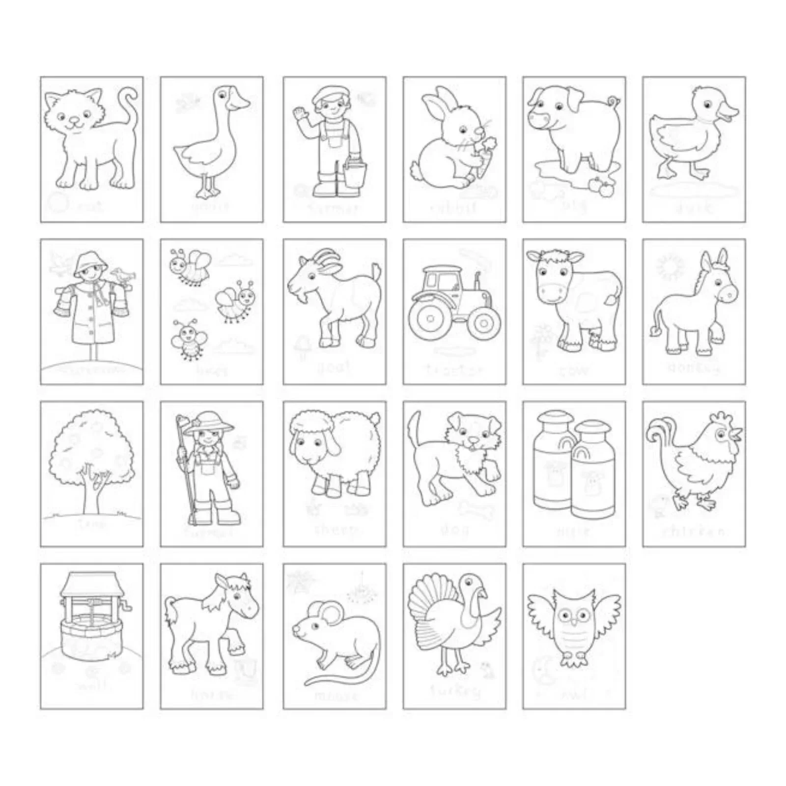 Orchard Toys Farmyard Colouring Book - Image 2