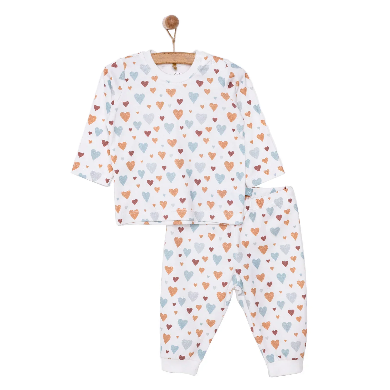 Pambuliq Baby Girl Long Sleeve Pyjamas Set - Beige