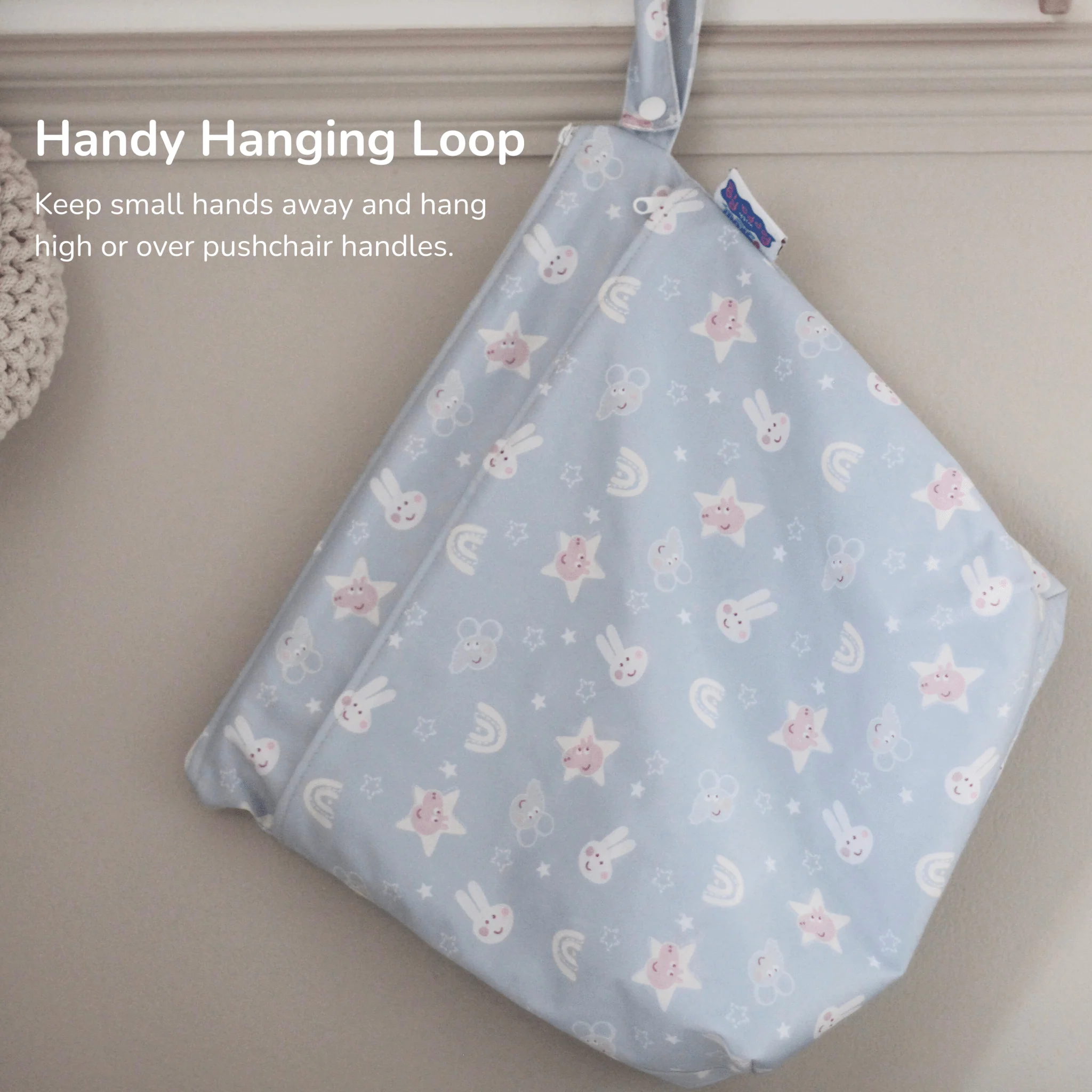 Peppa Pig Grab & Go Nappy Wet Bag - Peppa Floral - Image 6