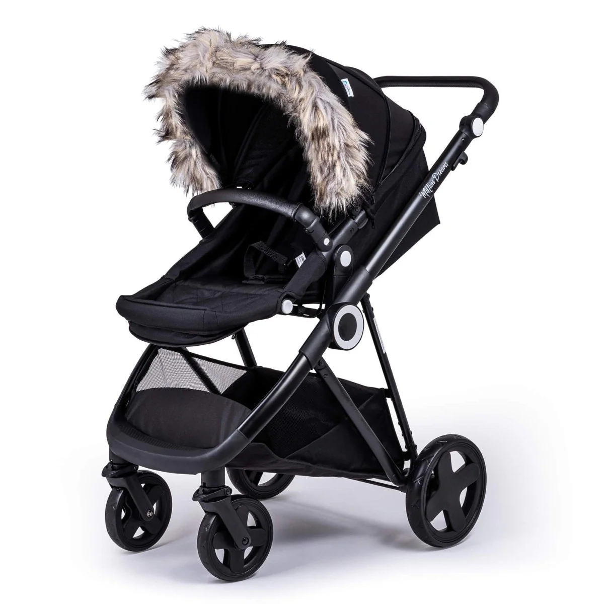 Pram Fur Hood Trim Attachment for Pushchair - Image 12
