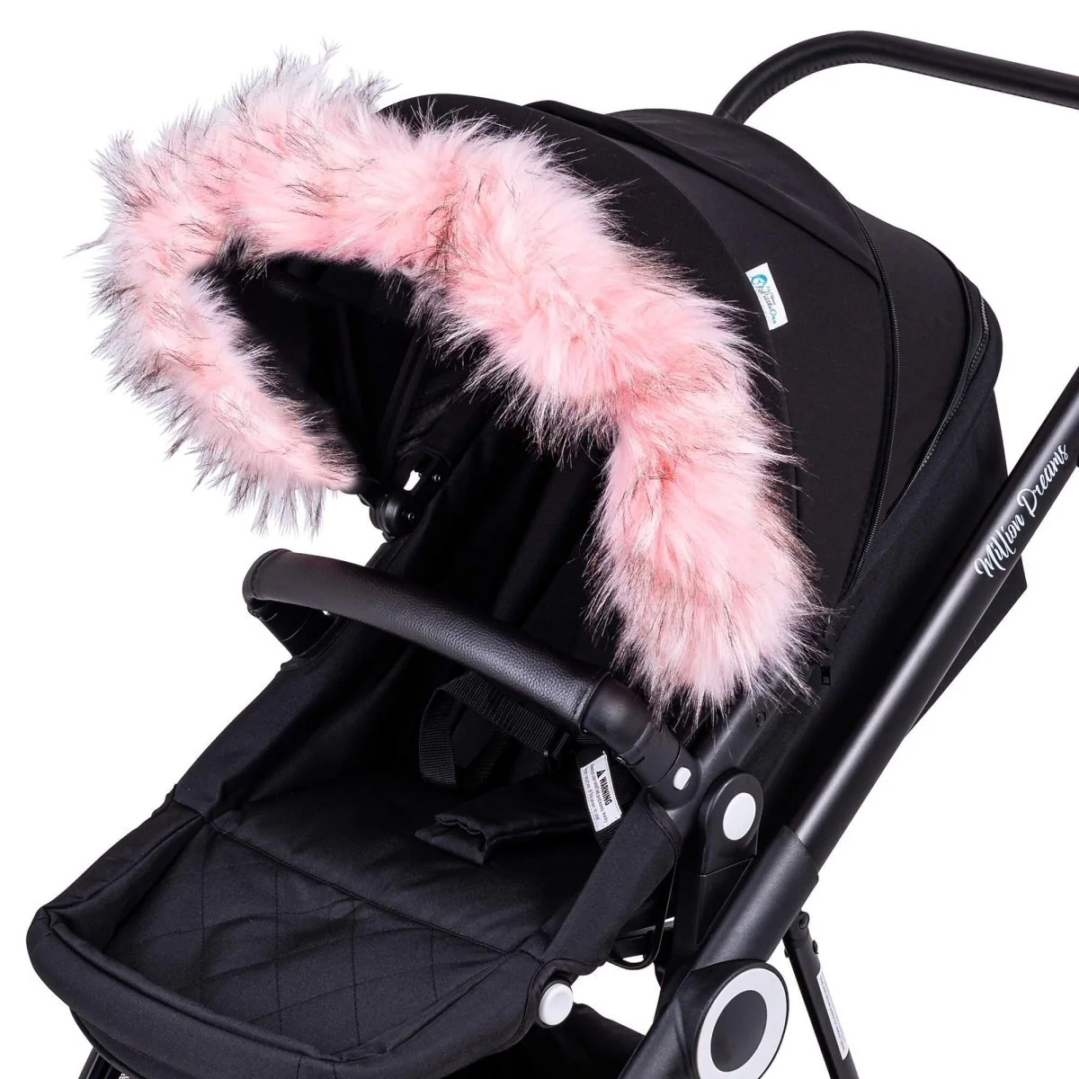 Pram Fur Hood Trim Attachment for Pushchair - Image 16