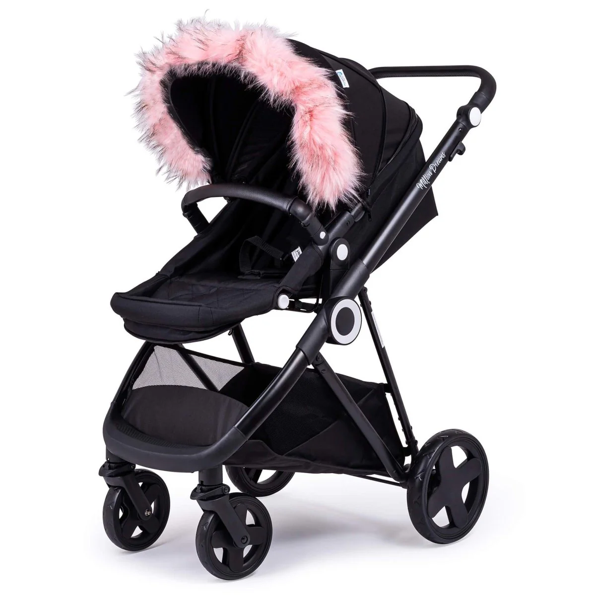 Pram Fur Hood Trim Attachment for Pushchair - Image 17