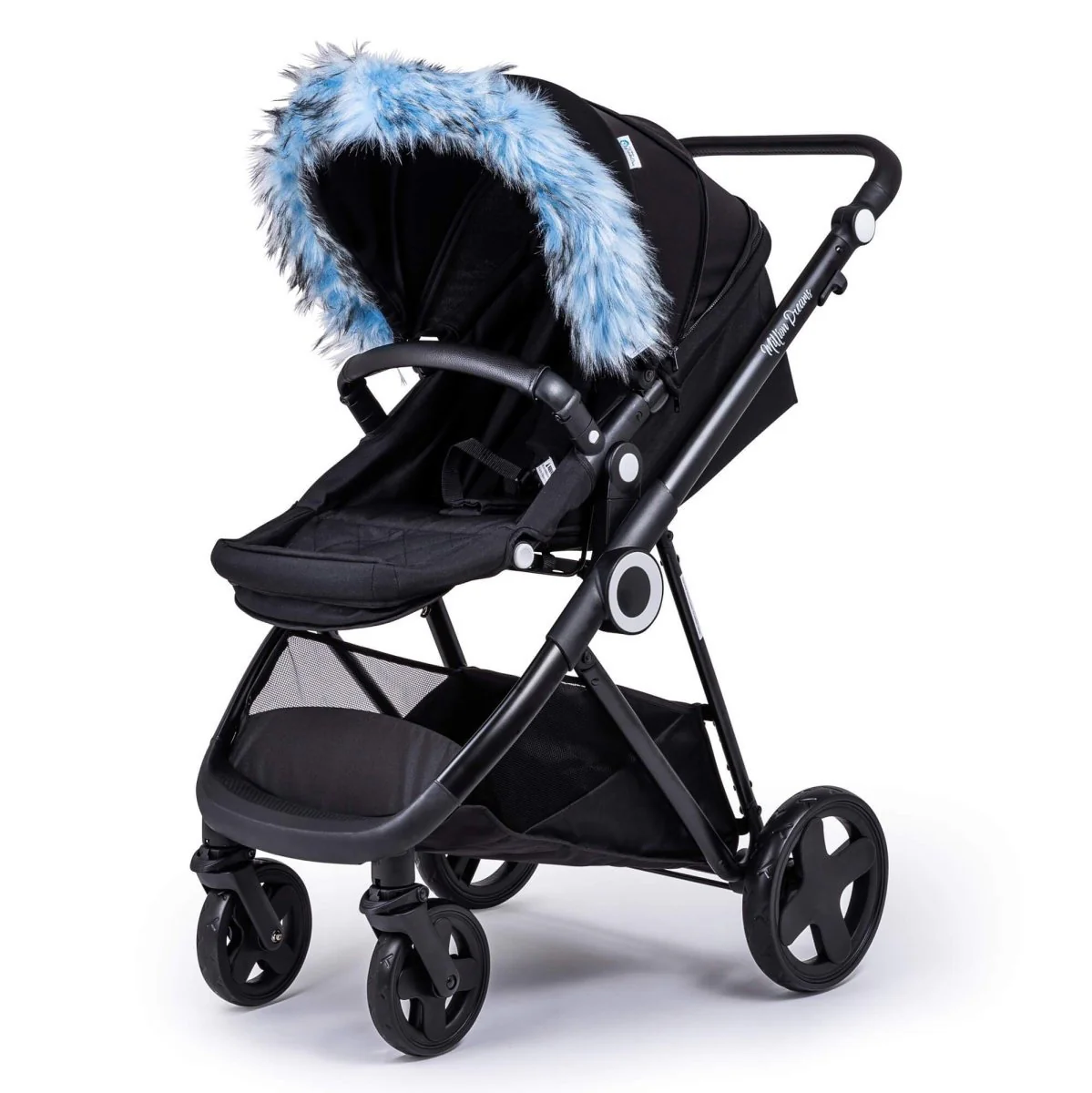 Pram Fur Hood Trim Attachment for Pushchair - Image 4