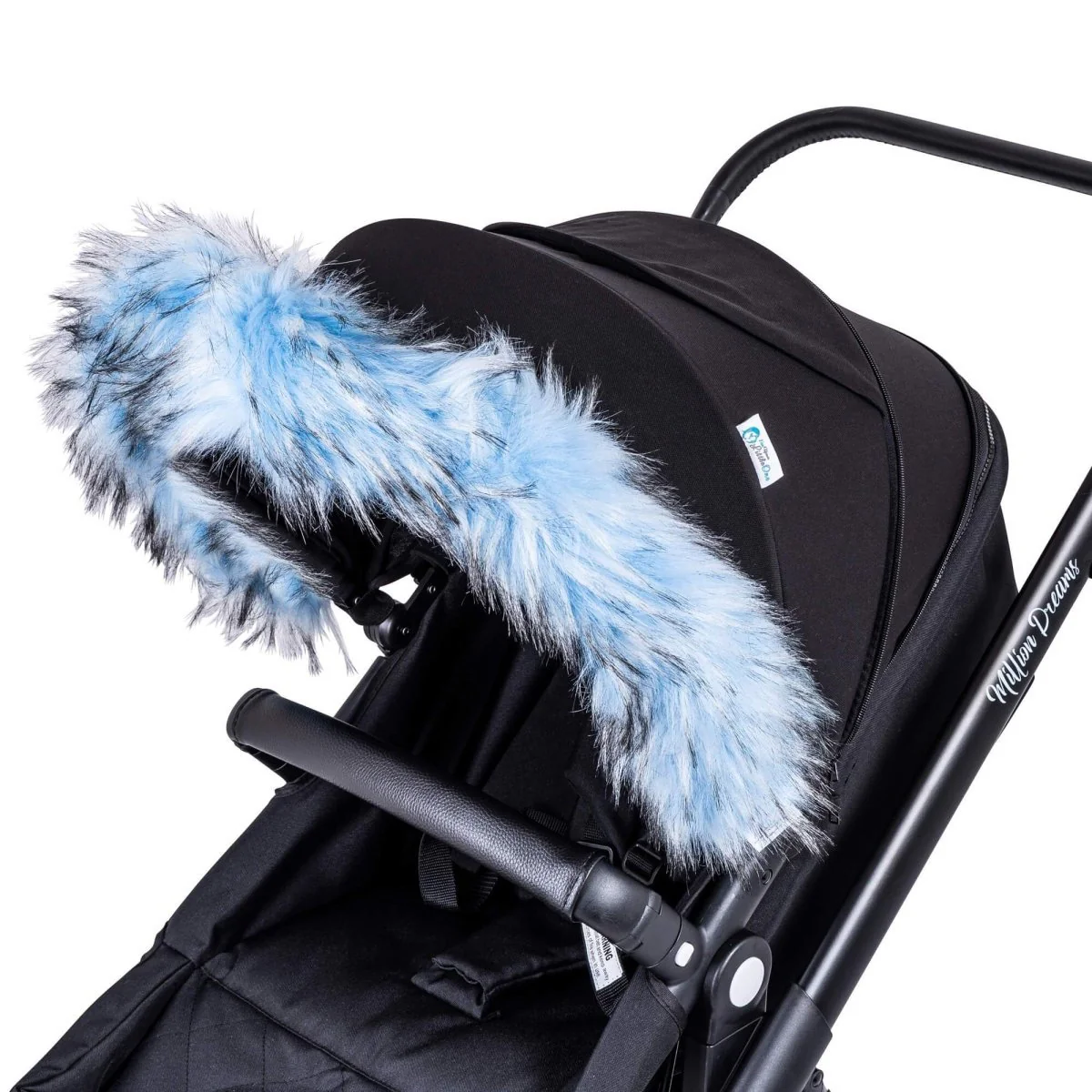 Pram Fur Hood Trim Attachment for Pushchair - Image 5
