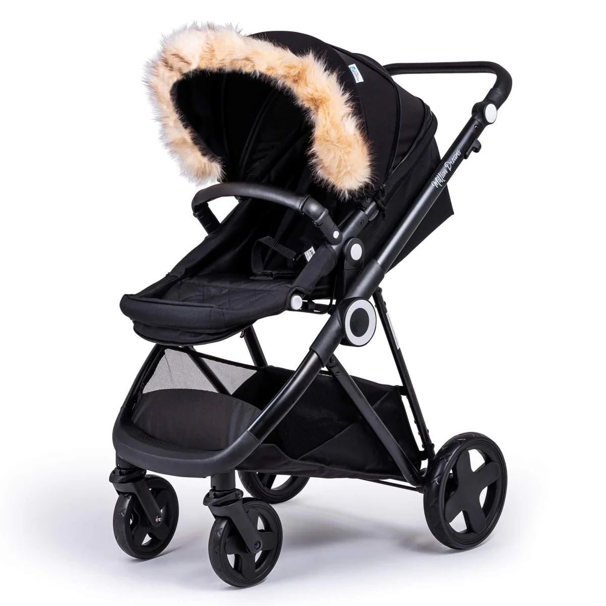 Pram Fur Hood Trim Attachment for Pushchair - Image 6