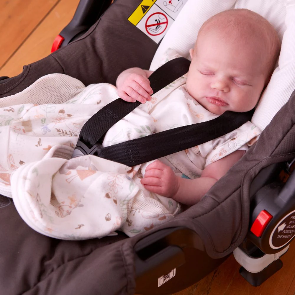 Purflo Swaddle To Sleep 2.5 Tog Sleeping Bag [0-4M] - (Available in Botanical/Grey/Nutmeg Design) - Image 12