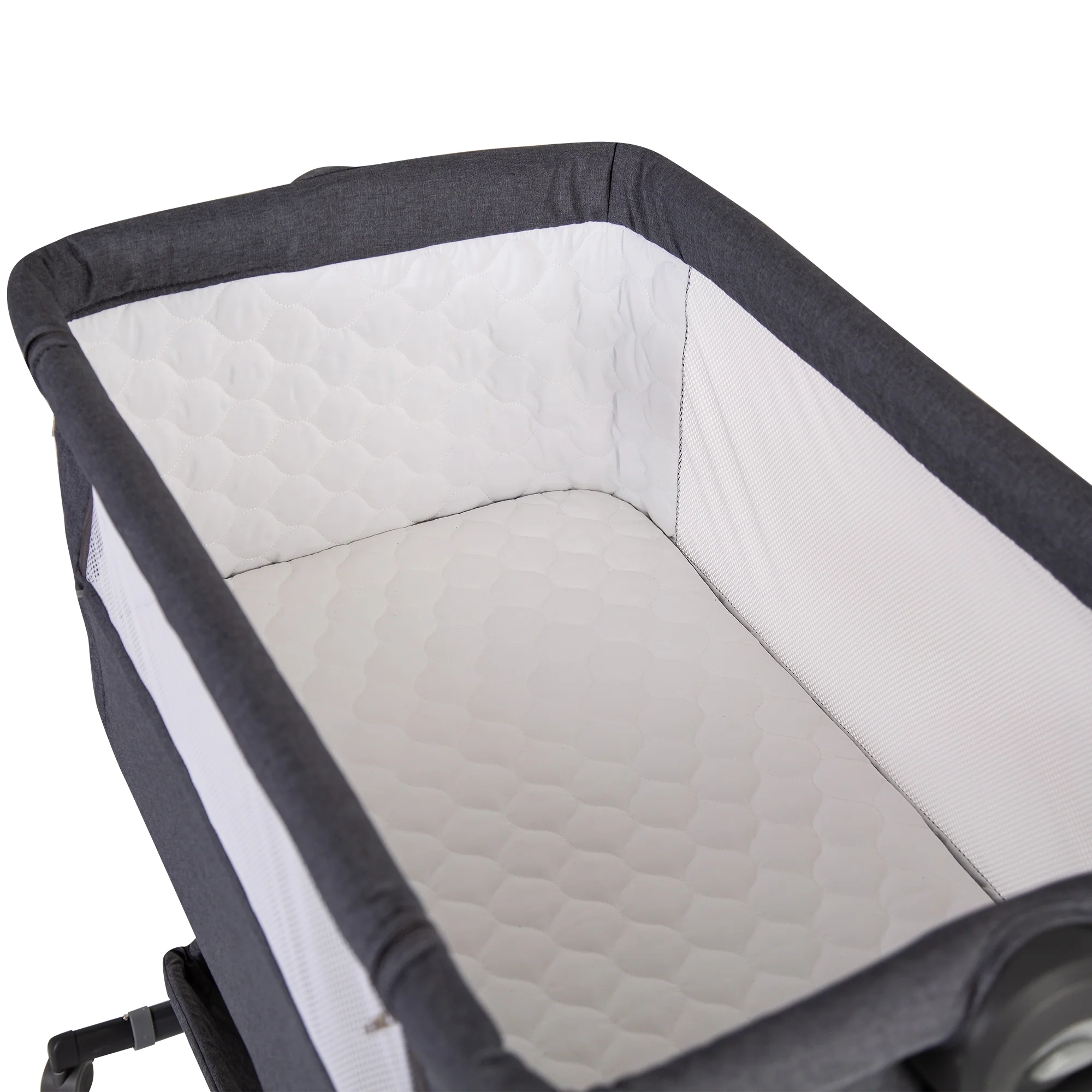 Red Kite Quiet Time Cosysleep Bedside Crib (Grey) - Image 4