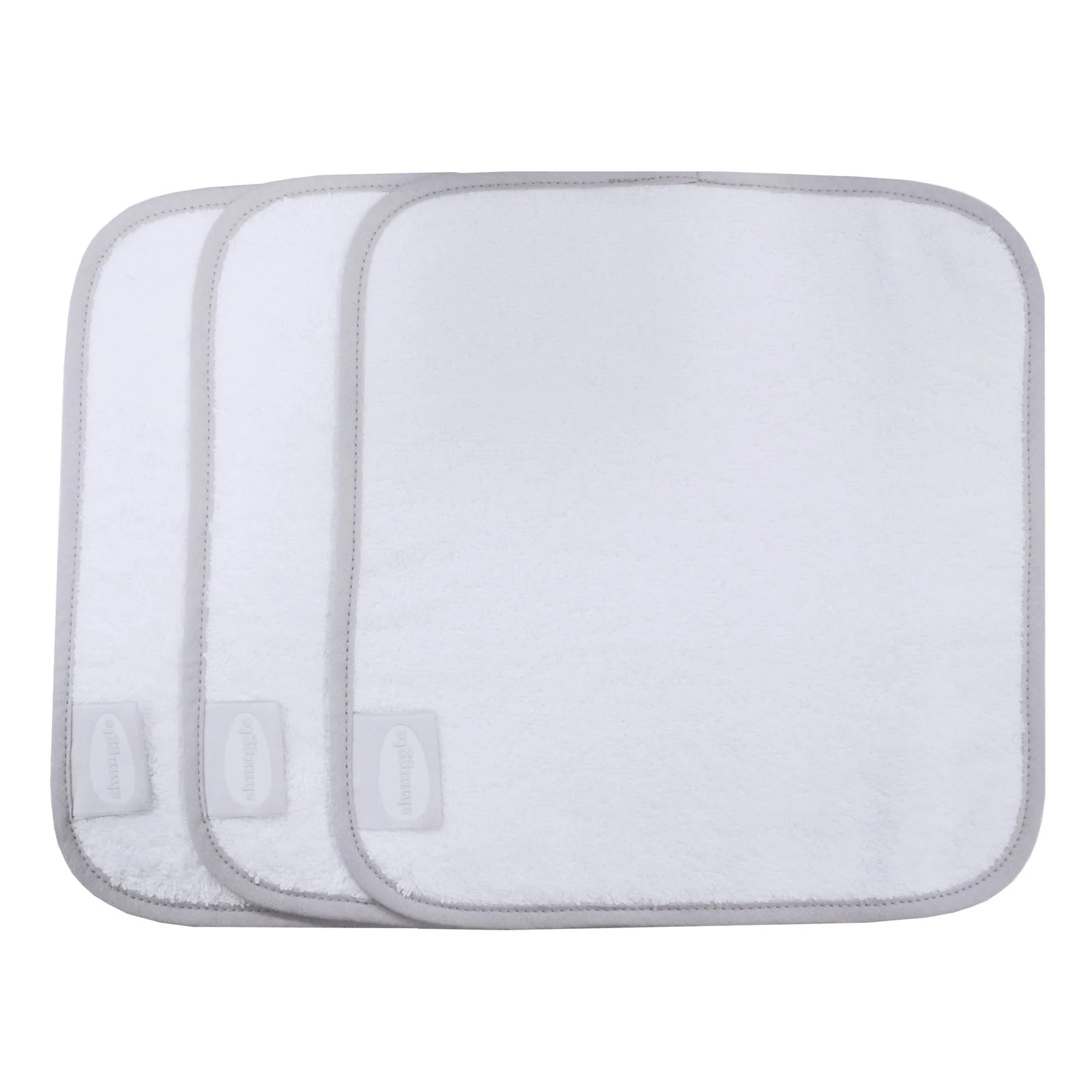 Shnuggle White Baby Wash Cloths - Pack of 3 - Image 2