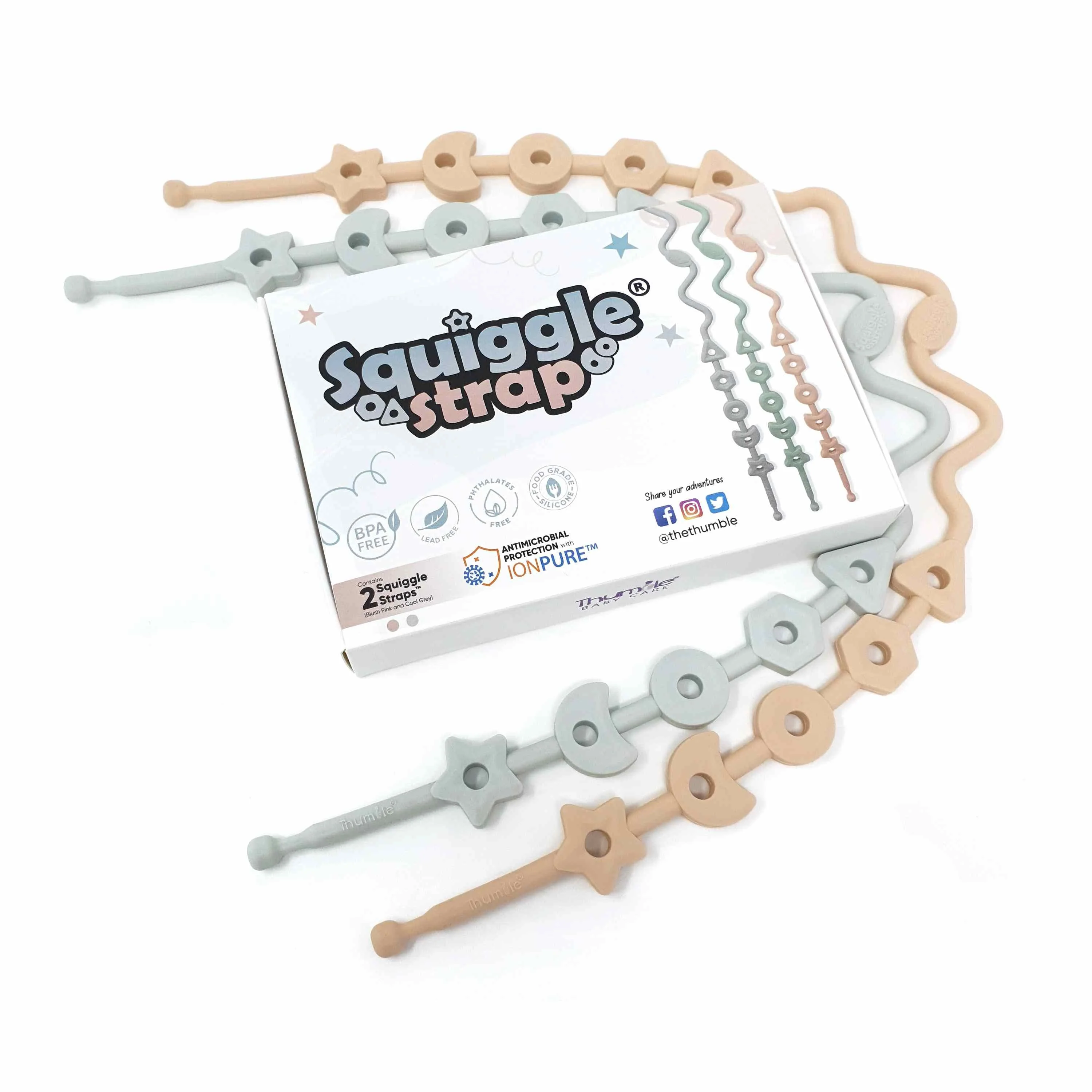 Squiggle Strap® Antimicrobial Silicone Toy Straps (2pcs) - Image 15