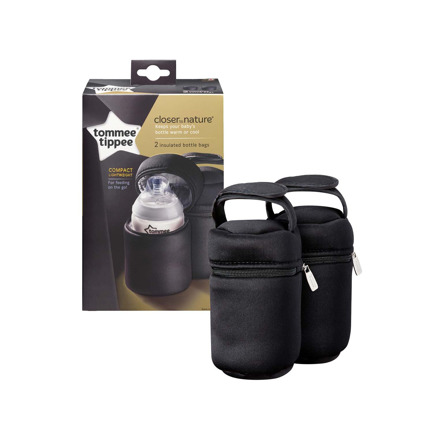 Tommee Tippee Closer To Nature Insulated Bottle Bags (Pack of 2)