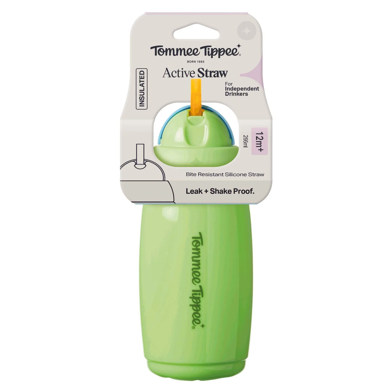 Tommee Tippee Insulated Straw Bottle - 12M+ (NEW Assorted Designs) - Image 6