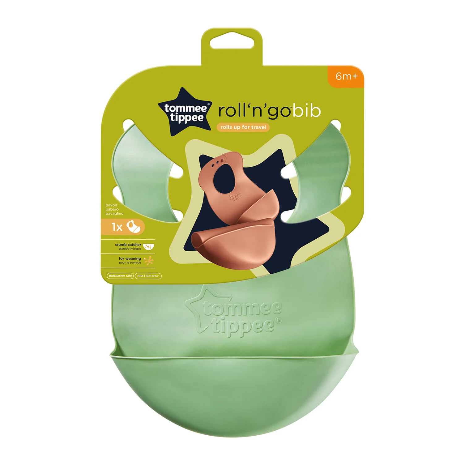 Tommee Tippee Roll & Go Bib - Assorted (PACK OF 1 - SINGLE BIB) - Image 3