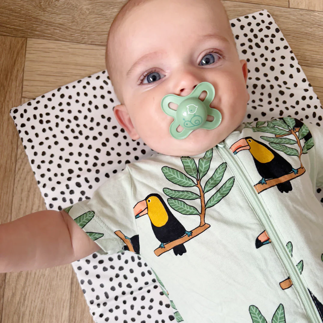 Travel Changing Mat - Black Spotty Print - Image 7