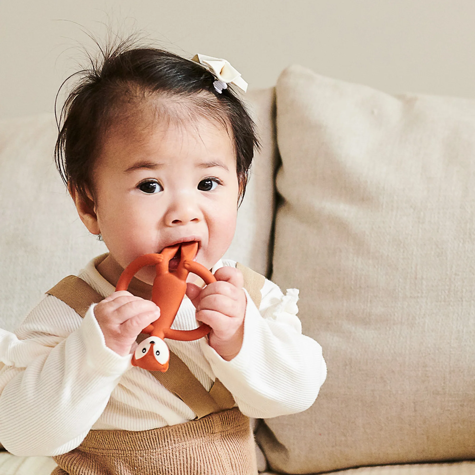 Matchstick Monkey Animal Teether (Available in Fudge Fox/Gigi Giraffe/Ludo Lion/Pickle Pig) - Image 4