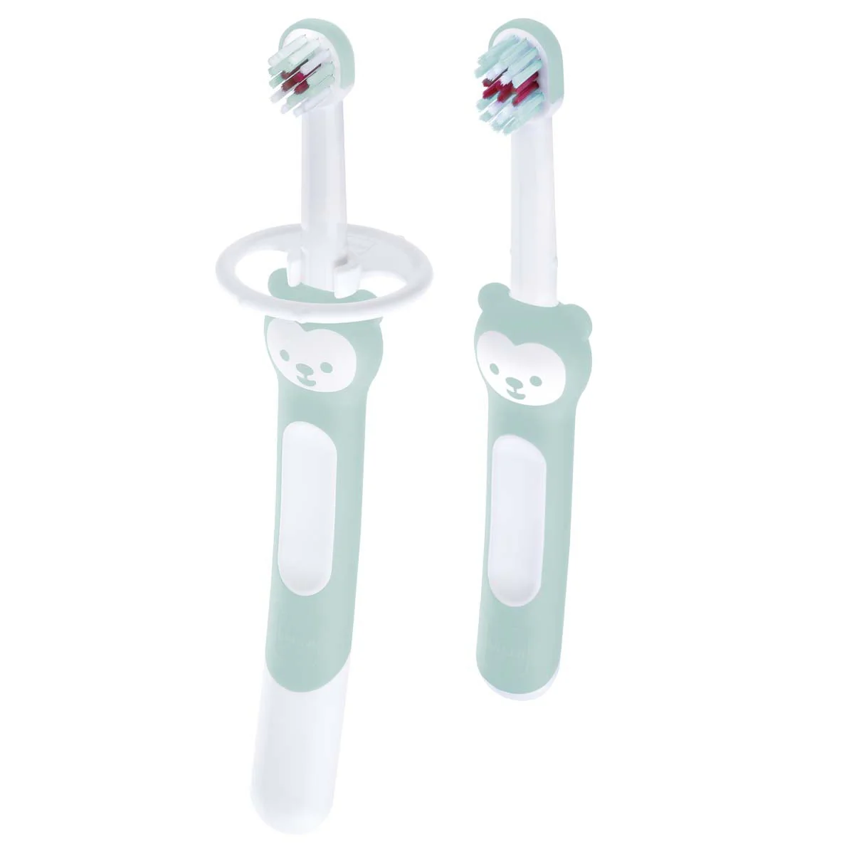 MAM Oral Care Learn To Brush Set With Safety Shield (Abailable in Pink/Blue) - Image 2