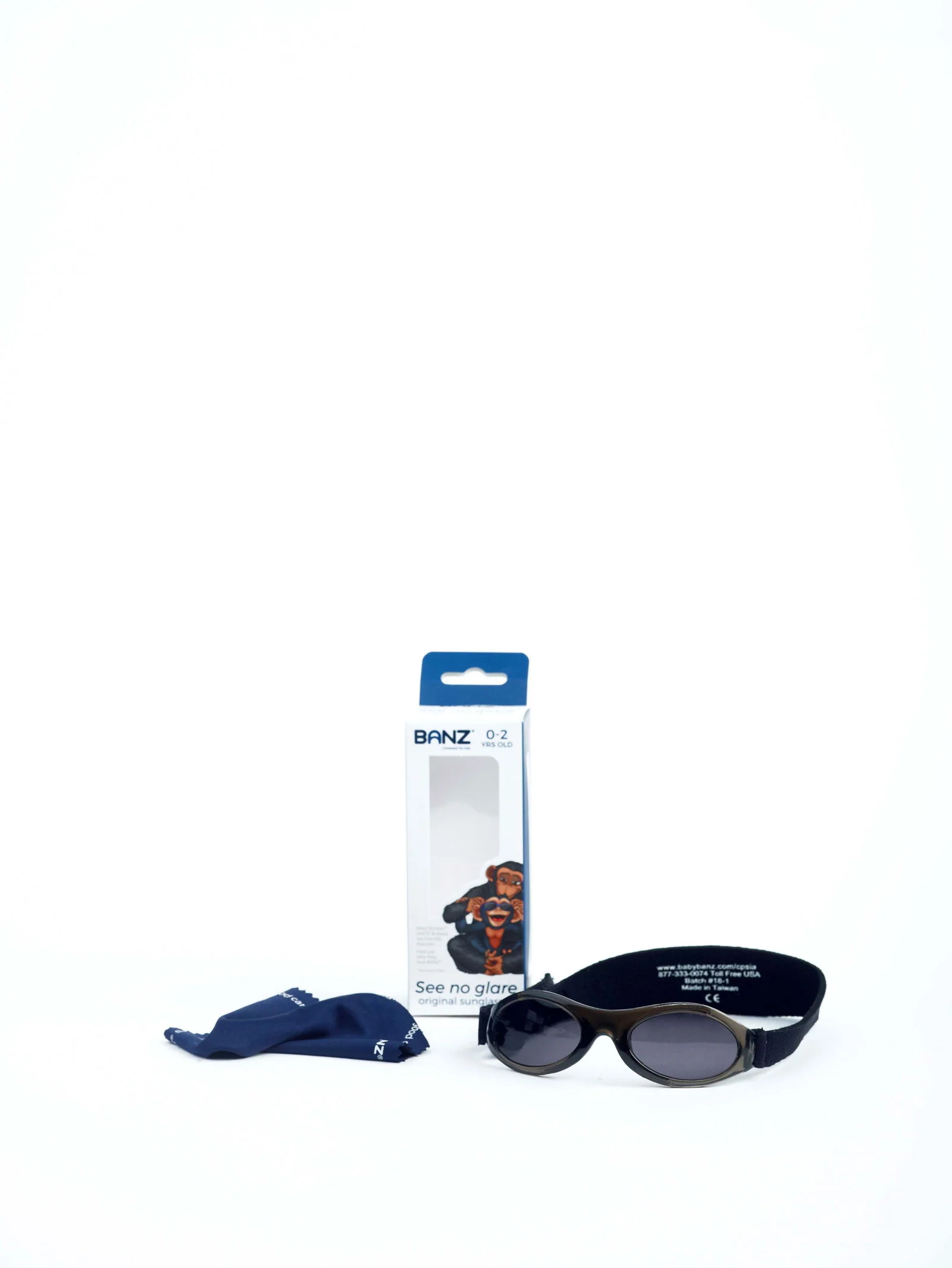 Baby Banz Bubzee Sunglasses [0-2 Years] - Available in Black/Lagoon Blue