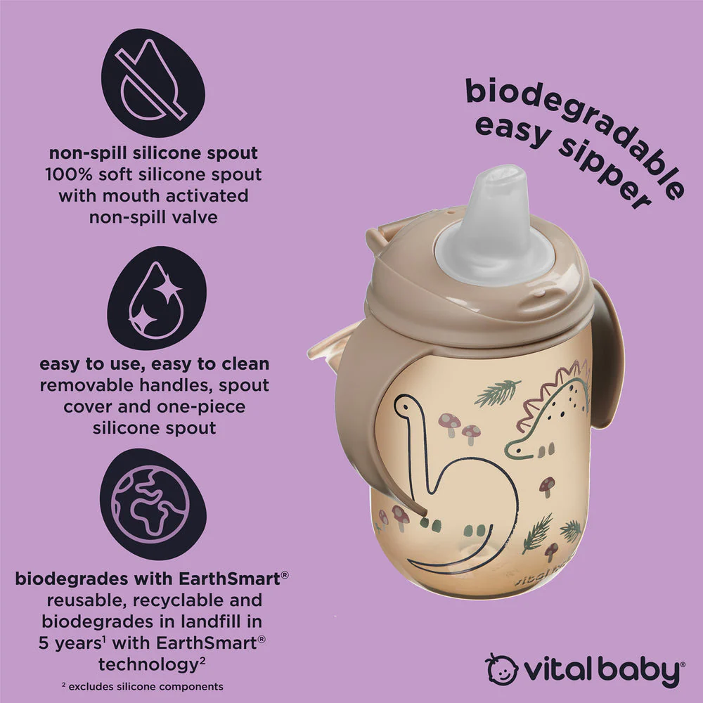 Vital Baby Easy Sipper Children's Cup 350ml - Natural Moss - Image 3