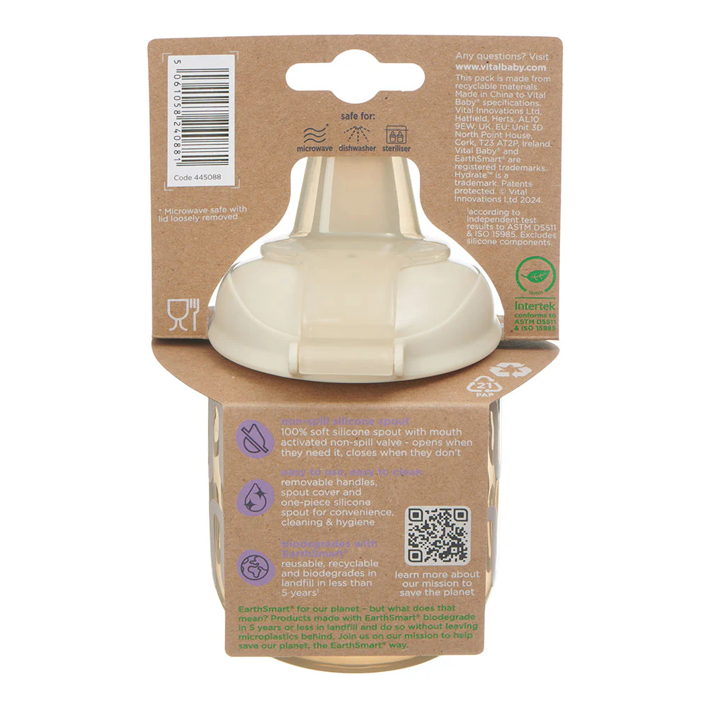 Vital Baby Little Sipper Children's Cup 270ml - Natural Oat - Image 8