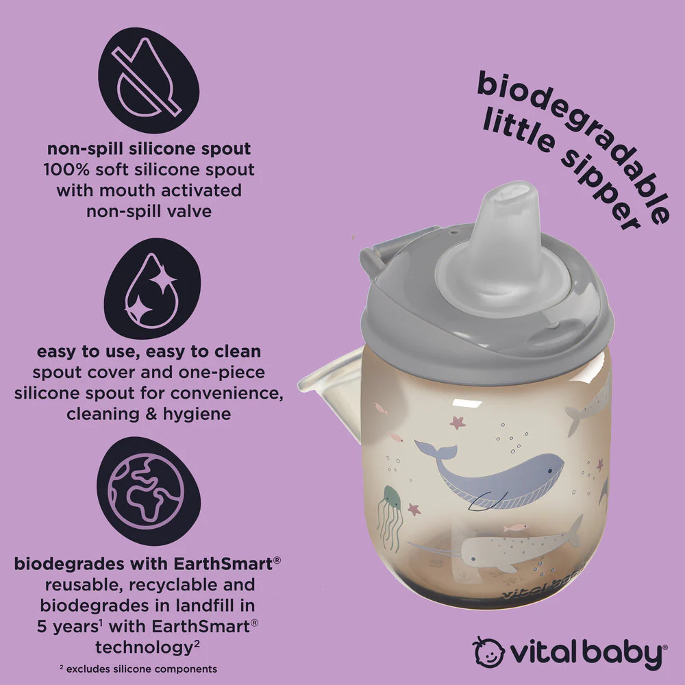 Vital Baby Little Sipper Children's Cup 270ml - Natural Storm - Image 3