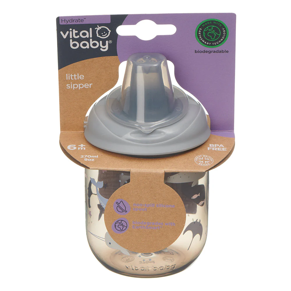 Vital Baby Little Sipper Children's Cup 270ml - Natural Storm - Image 4