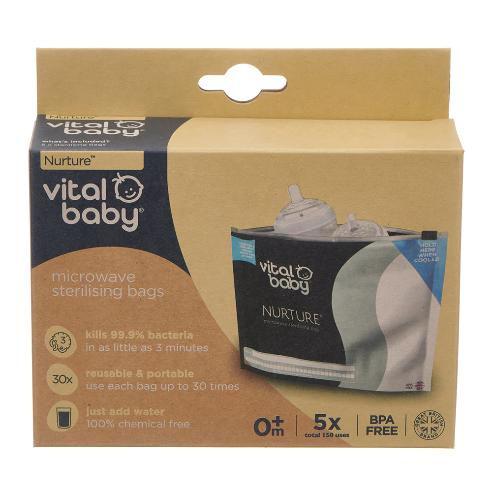 Vital Baby Microwave Sterilising Bags - 5 Pack - Image 6