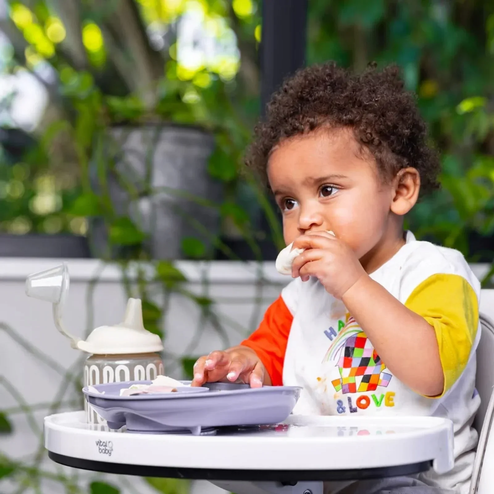 Vital Baby Nourish Power Suction Plate - Natural Moss - Image 5