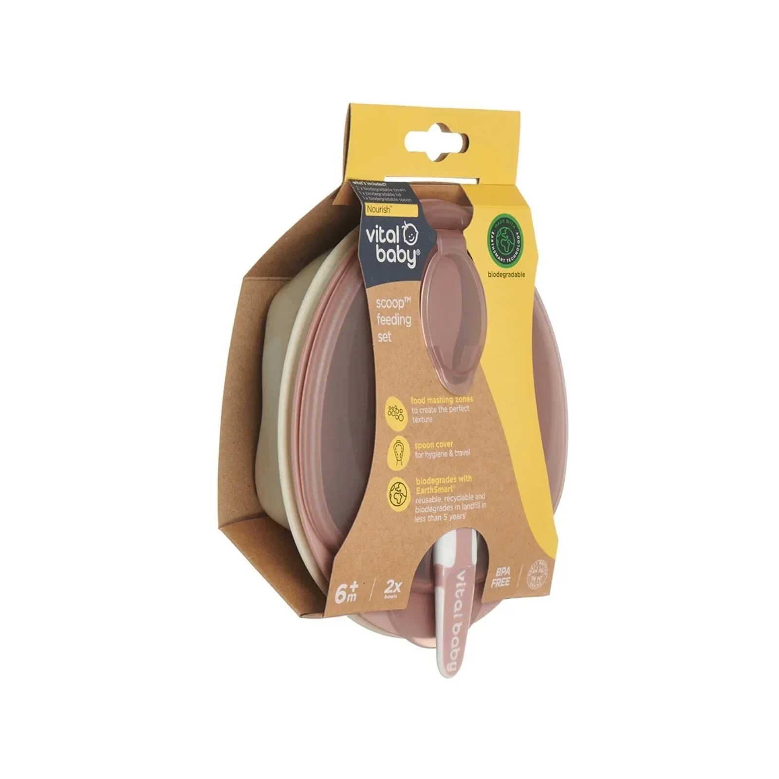Vital Baby Nourish Scoop Feeding Set 2 pcs - Natural Berry - Image 5