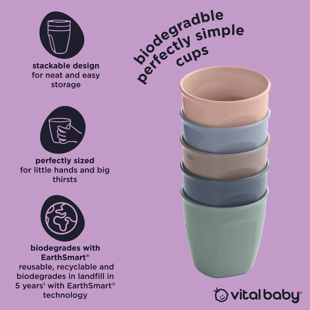 Vital Baby Perfectly Simple Cups 5 Pack - Natural - Image 3