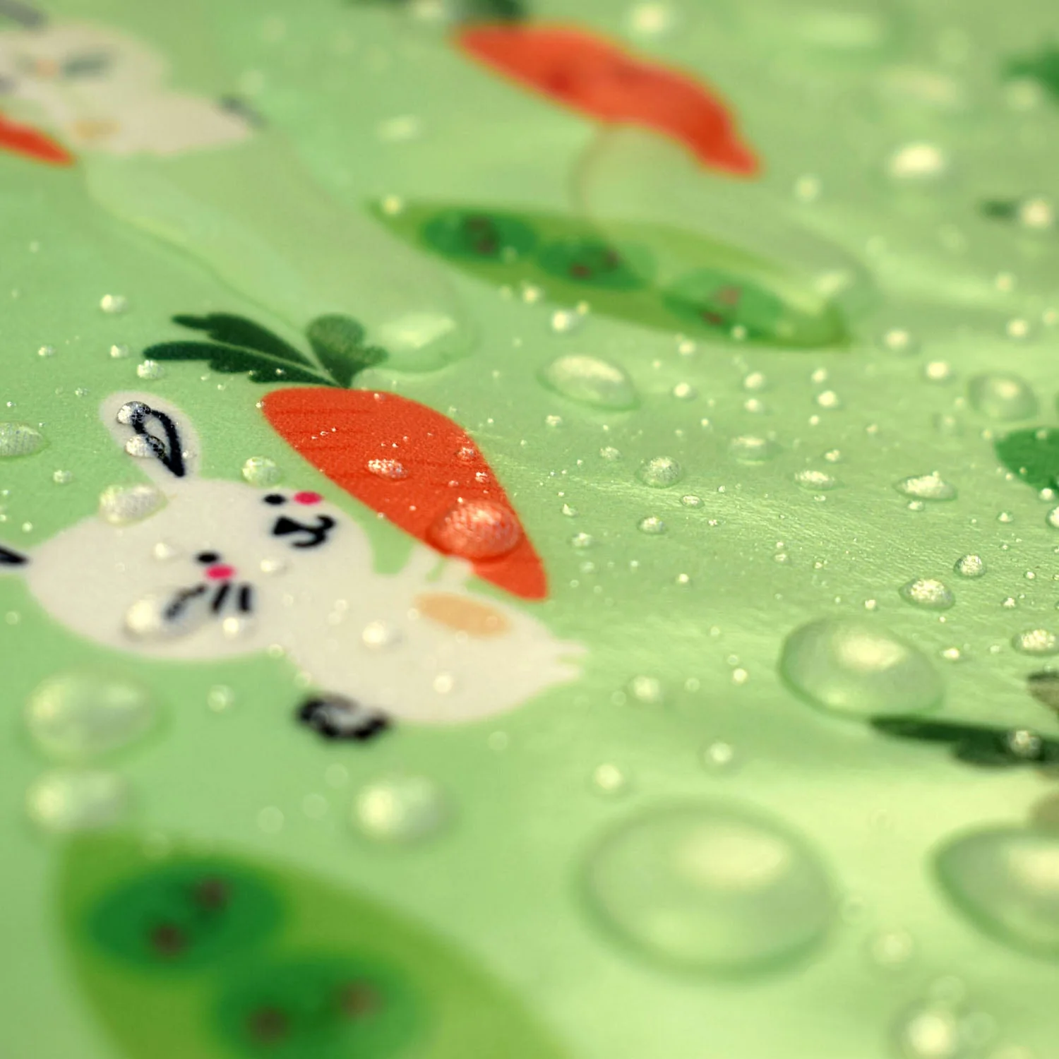 Wipeezee Coverall Bib - Green Bunny & Veg - Image 15