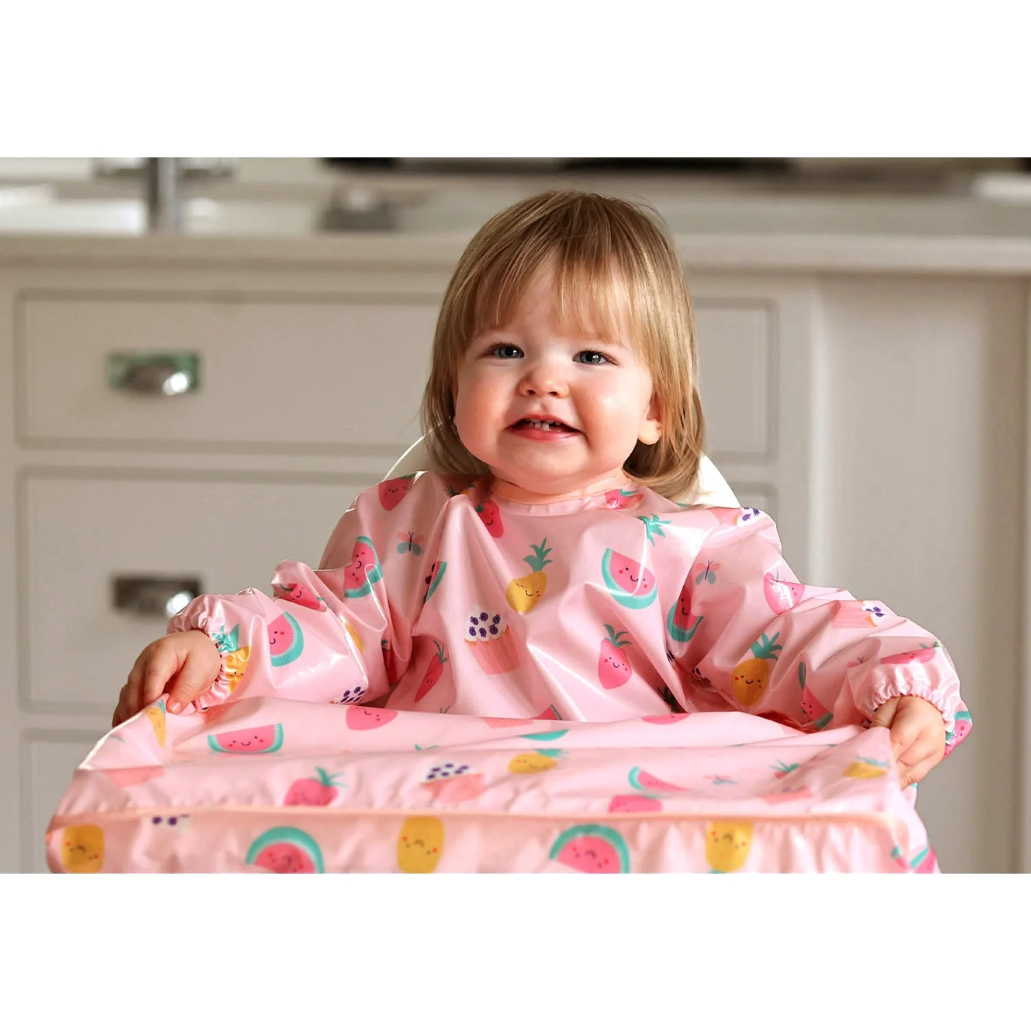 Wipeezee Coverall Bib - Pink Yummy Treats - Image 11