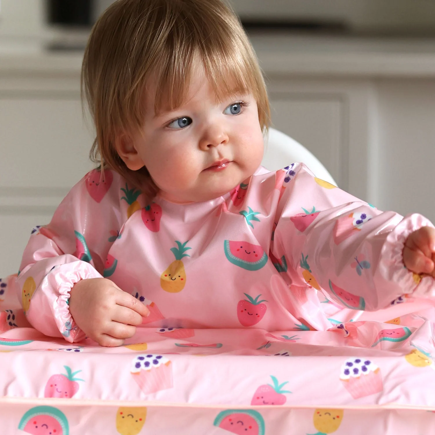 Wipeezee Coverall Bib - Pink Yummy Treats - Image 12
