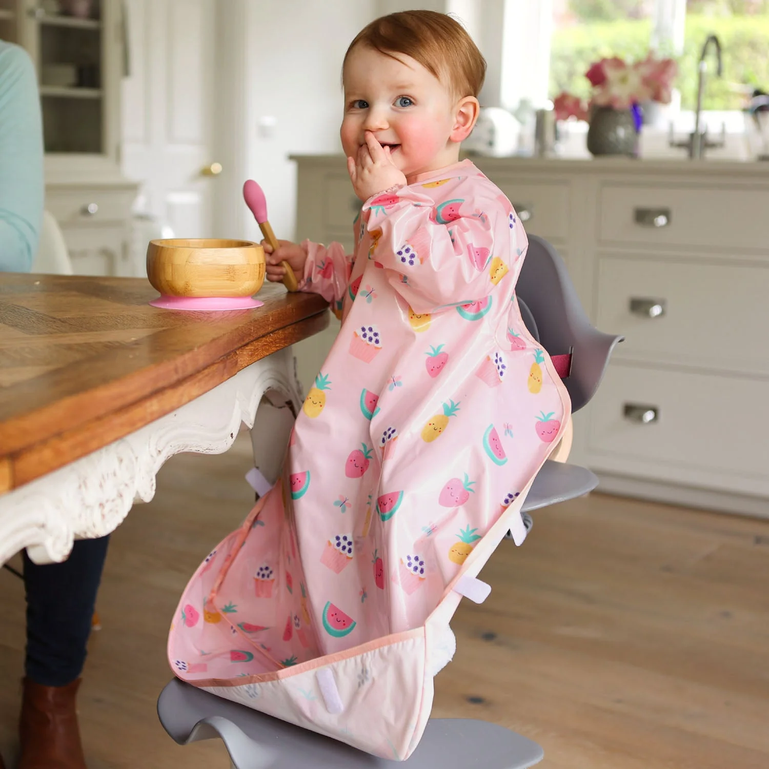 Wipeezee Coverall Bib - Pink Yummy Treats - Image 14