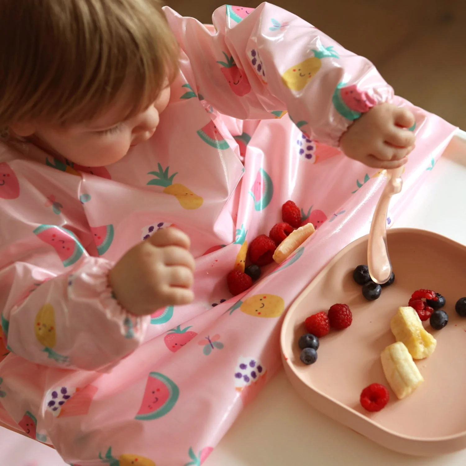Wipeezee Coverall Bib - Pink Yummy Treats - Image 6
