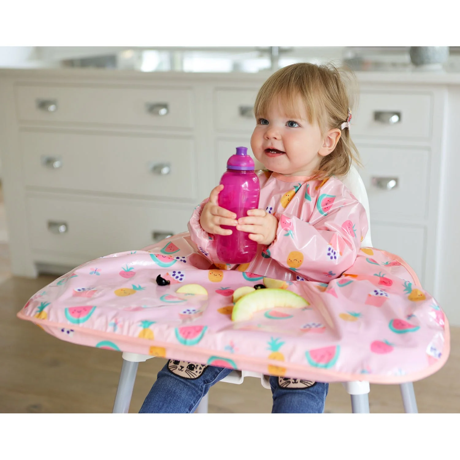 Wipeezee Coverall Bib - Pink Yummy Treats - Image 8