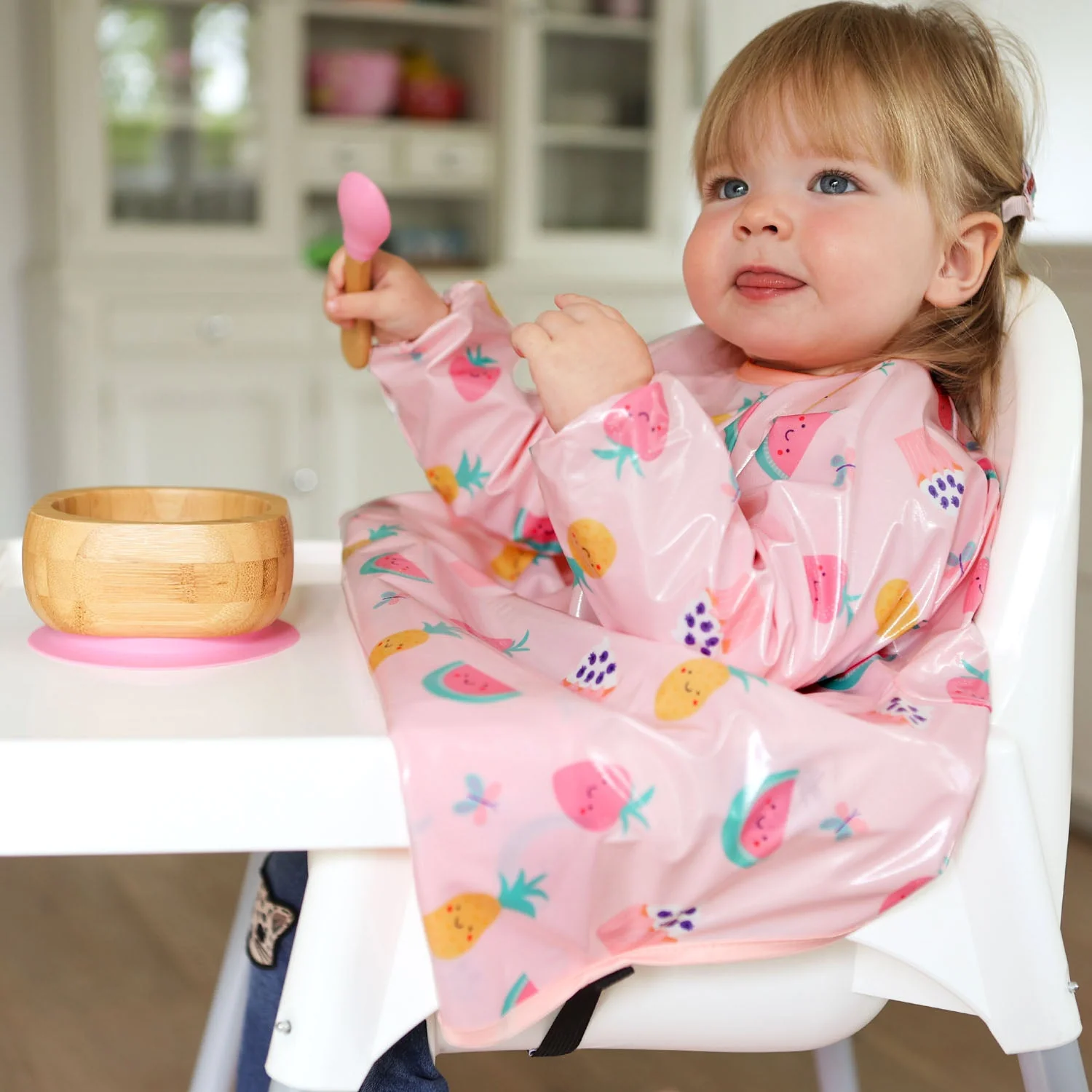 Wipeezee Coverall Bib - Pink Yummy Treats - Image 9
