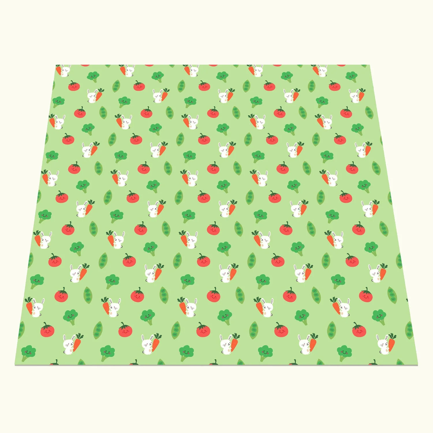 Wipeezee Splash Mat - Green Bunny & Veg - Image 8