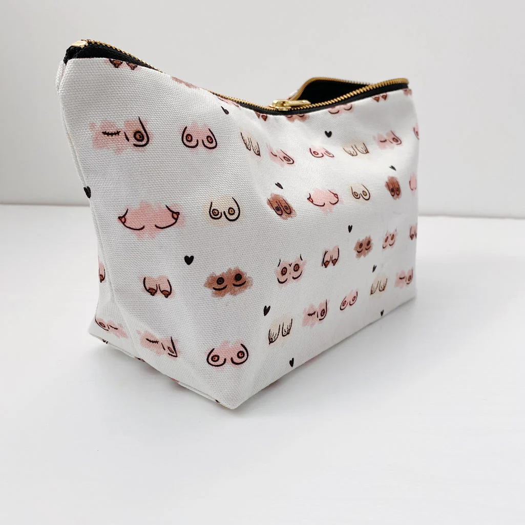 Zip-up nappy wallet - Boobies Print - Image 5