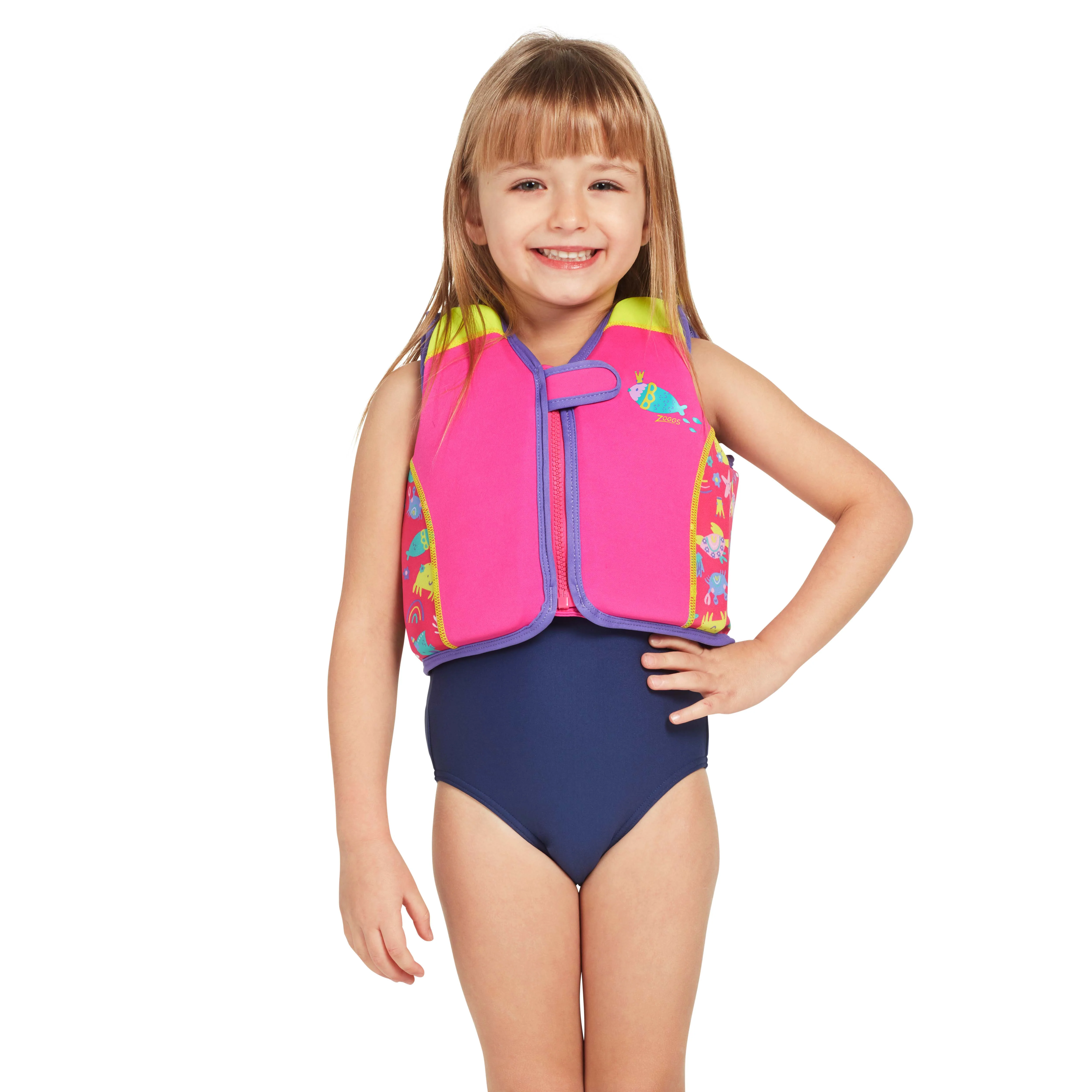 Zoggs Swim Sure Jacket - Sea Queen * Pink (2-3 Years) - Image 3